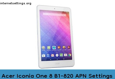 Acer Iconia One 8 B1-820