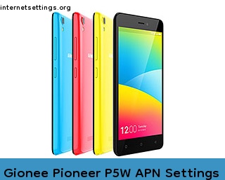 Gionee Pioneer P5W