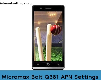 Micromax Bolt Q381