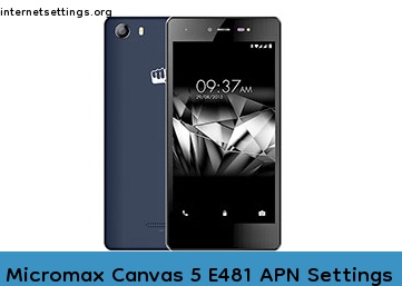 Micromax Canvas 5 E481